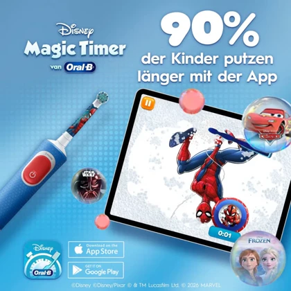 مسواک برقی کودک اورال بی Oral-B مدل Spiderman با سری فوق نرم