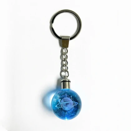 جاکلیدی گوی کریستالی چراغ‌دار