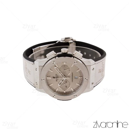 ساعت هابلوت مردانه کلاسیک فیوژن سه موتوره طوسی نقره ای 104943