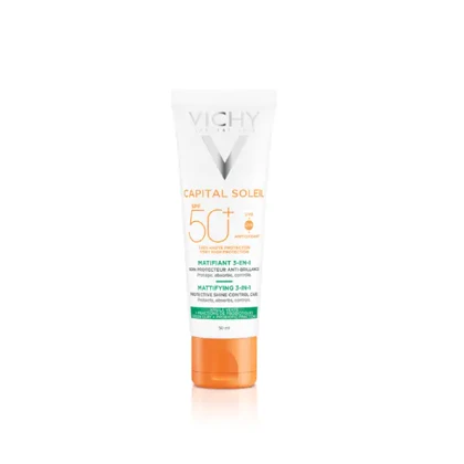 معرفی ضد آفتاب رنگی مات‌کننده ویشی Capital Soleil Mattifying 3-in-1 SPF50