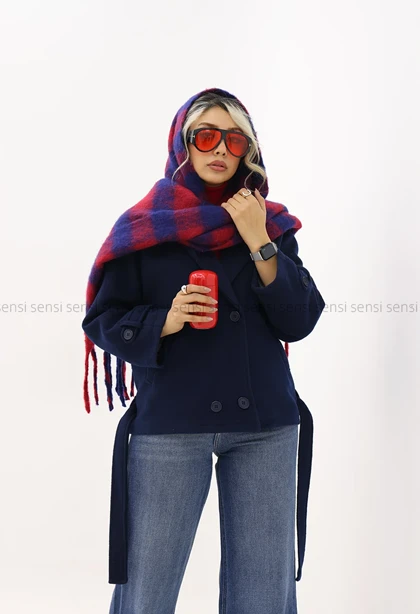 کراپ کت موهری آستر دار کد1005034