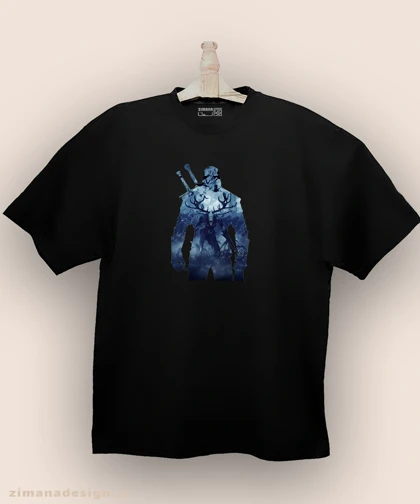 تیشرت لش مردانه و زنانه طرح ویچر کد 989