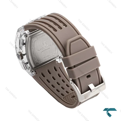 ساعت نیوی فورس NF7105 مردانه نقره ای طوسی NaviForce-6995-G