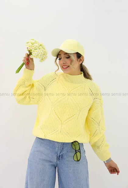 بلوز بافت لوزی کد1004265