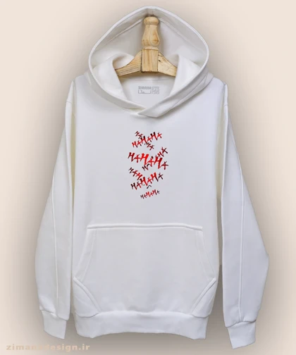 هودی مردانه و زنانه طرح هاهاهاها کد 983