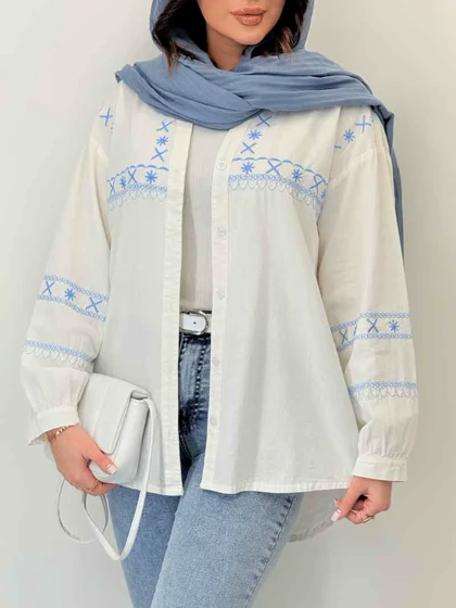 شومیز گلدوزی آدلیا
