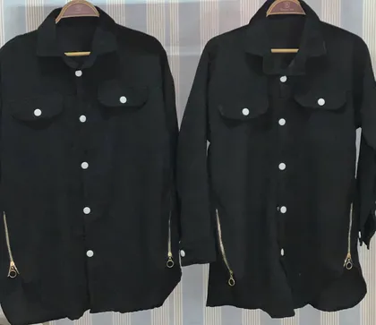 شومیز مخمل کنار زیپ کد 36656