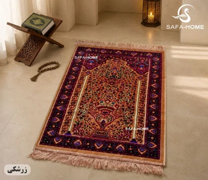 سجاده مدل قالیچه ای طرح گلدانی