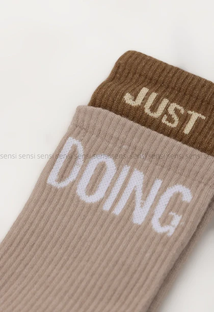 جوراب JUST-DOING نیم ساق پنبه کد1004921
