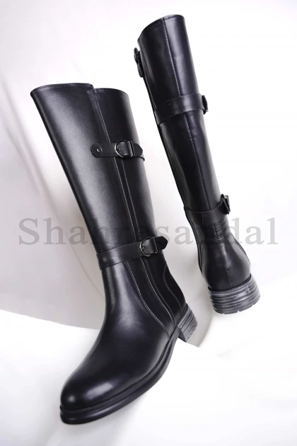 بوت بلند زنانه دو سگک کد 7133