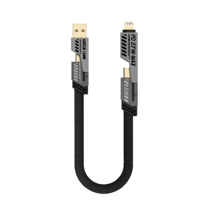 کابل فست تبدیل USB/USB-C به USB-C/لایتنینگ گرین لاین مدل Braided طول 1.2 متر