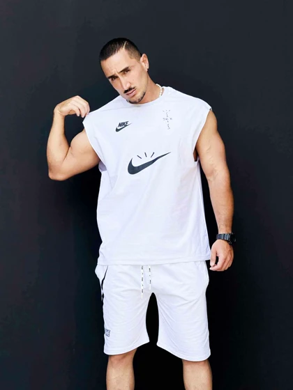 رکابی حلقه‌ای وست نایک سفید Travis Scott