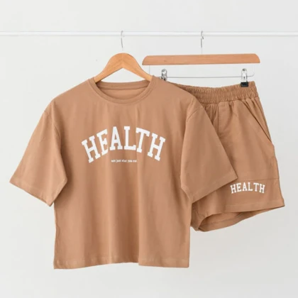 ست تیشرت و شورتک health کد202
