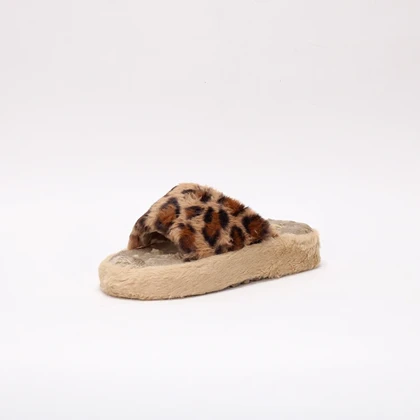 دمپایی زنانه آریافامیلی مدل پلنگی