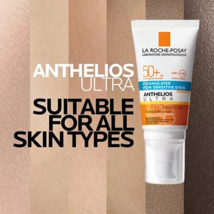کرم ضدآفتاب رنگی لاروش پوزای آنتلیوس مدل Anthelios Ultra SPF50 مناسب پوست حساس دور چشم