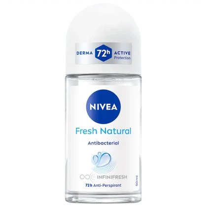رول ضد تعریق زنانه نیوآ NIVEA مدل Fresh Natural 72H آنتی باکتریال 50ml