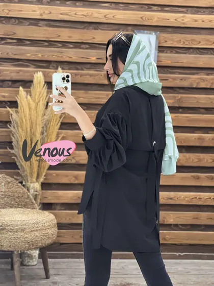 مانتو داکرون یقه حلقه