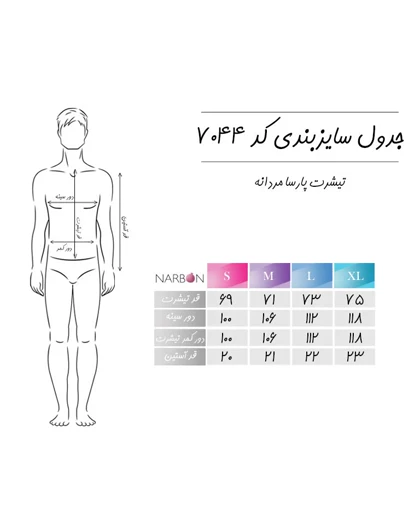 تیشرت پارسا مردانه