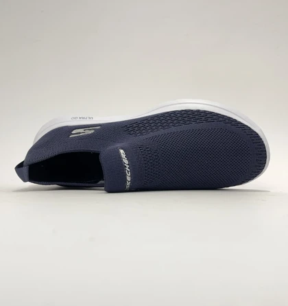 کفش راحتی اسکچرز جورابی بدون بند سرمه ای