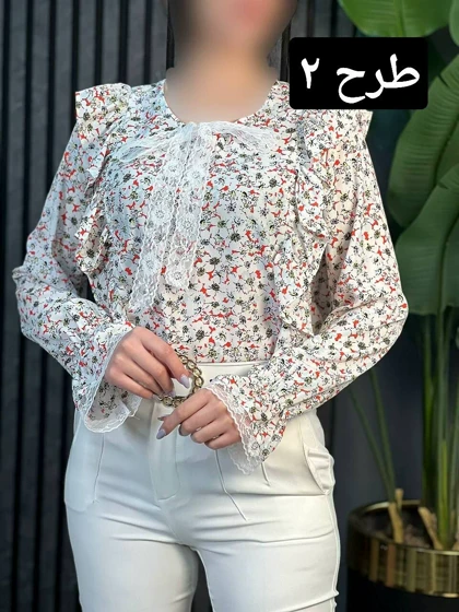 شومیز چین‌دار دلسا کد 1695