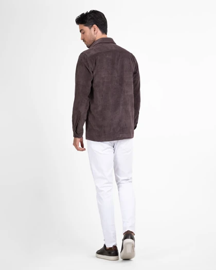 ام کی کالکشن پیراهن آستین بلند mk-6190-brown