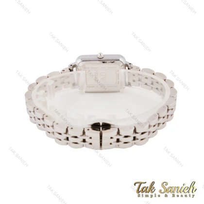 ساعت DW مستطیلی زنانه استیل صفحه سبز ایندکس نگین DW-5602-L