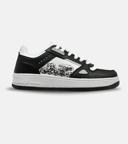 کفش کتانی مردانه مشکی سفید NIKE AirForce Draw