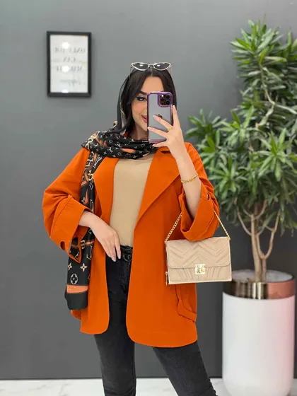مانتو لینن آستین برش‌دار