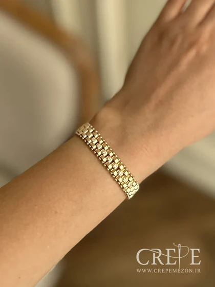 دستبند ژوپینگ رولکس نگین‌دار