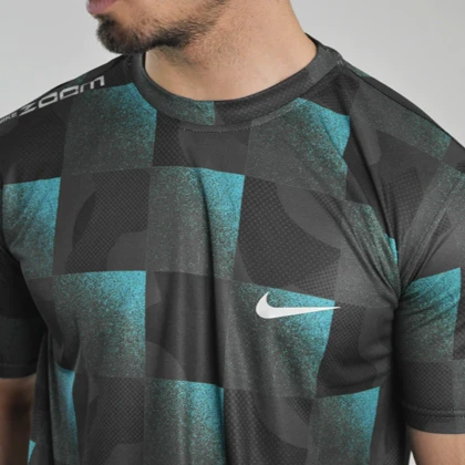 تیشرت ورزشی مردانه نایک مدل GMS-Dri Fit-4K0958 فیروزه ای