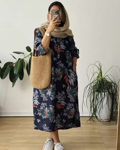 پیراهن مانتویی کمند
