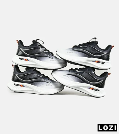 کفش کتانی مشکی خاکستری Saucony Ride Review v.2 مدل 7397