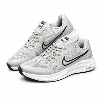 کفش کتانی ست زنانه و مردانه مدل نایک زوم طوسی NIKE ZOOM