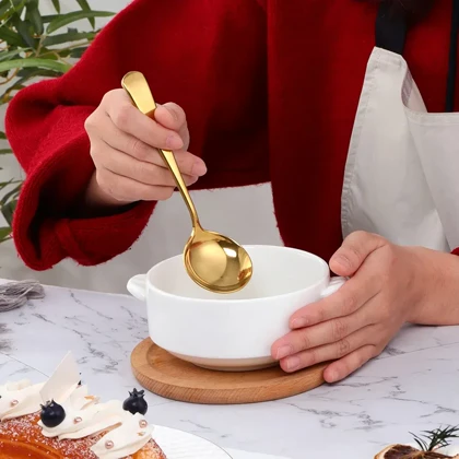 ملاقه خورشت خوری استیل در دو رنگ / MJ133_802