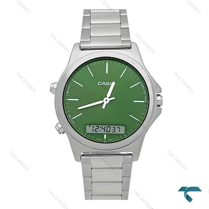 ساعت مچی کاسیو مردانه دوزمانه صفحه سبز Casio-7931-G