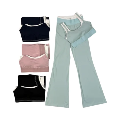 ست نیم‌تنه و لگ دمپا ورزشی زنانه کد 2024306