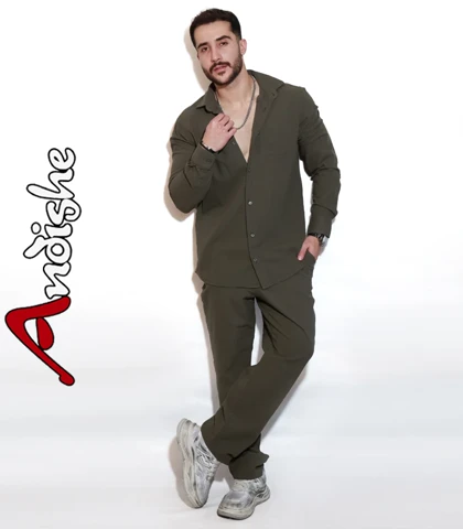 پیراهن شلوار کتان ادریس