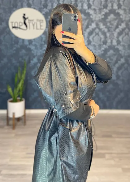 مانتو چرم کد : 7714