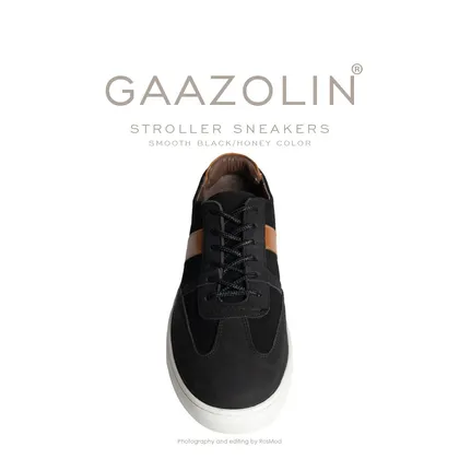 کتانی استرولر گازولین مشکی مات - GAAZOLIN Stroller Sneakers Smooth Black/Deep Honey