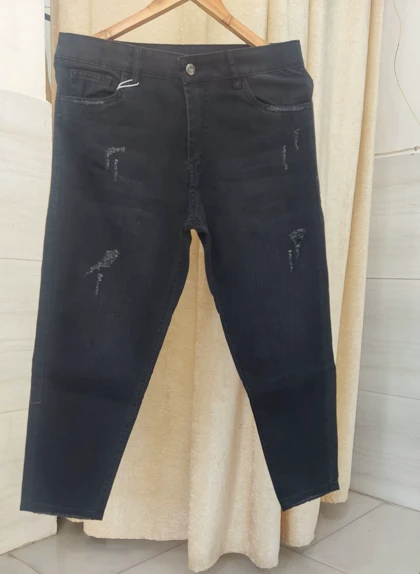 شلوار لی مام زغالی