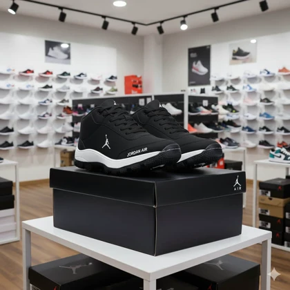 کفش اسپرت مردانه جردن مشکی مدل Avin ویژه