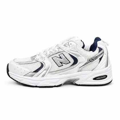 کتانی مردانه مدل نیوبالانس 530 سفید سرمه ای (کیفیت درحد مستر) New Balance