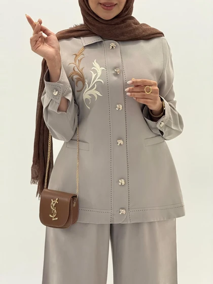 4110-کت مزونی برنس