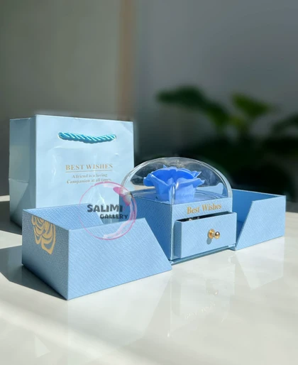 باکس گل رز روکش دار