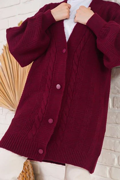 ژاکت کش باف پشمی حجاب زنانه بیگدارت bigdart