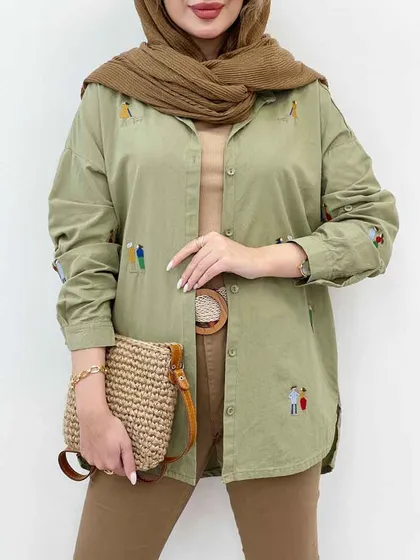 مانتو گلدوزی کارولین