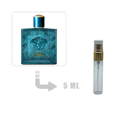 دکانت عطر ادکلن ورساچه اروس مردانه (ادوپرفیوم) 5 میل اصلی Versace Eros EDP for Men 5ml