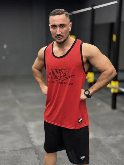 ست بسکتبالی نایک (Nike Just Do It) پارچه فلامنت طرح آجری (8 رنگ)