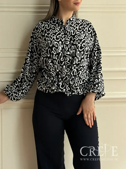 شومیز کیمونو جلو دکمه