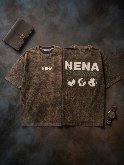 تیشرت لش سنگشور مدل NENA / رنگ قهوه‌ای دودی